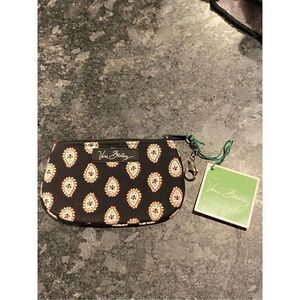 NWT Vera Bradley Clip Zip ID Pouch Classic Black